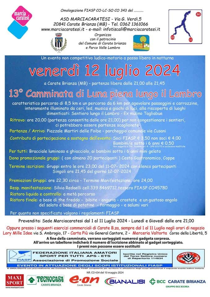 Camminata di Luna Piena lungo il Lambro May be an image of text