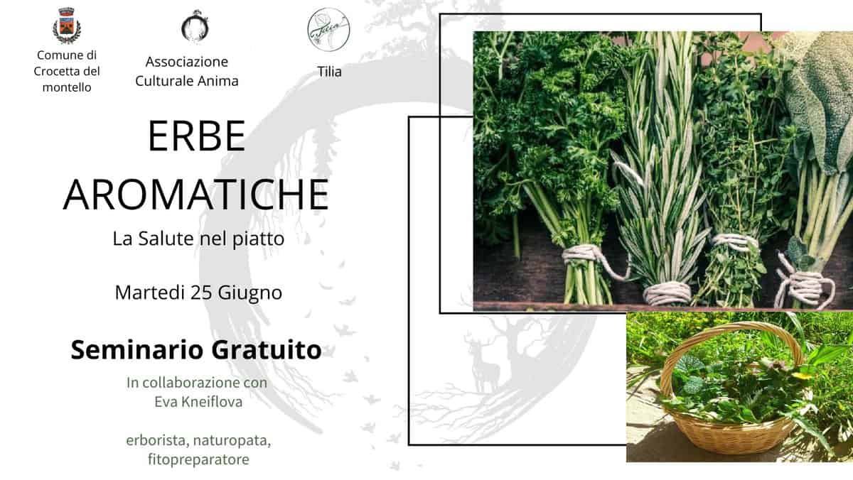 Evento Erbe aromatiche La salute nel piatto Locandina Erbe aromatiche La salute nel piatto - martedì 25 giugno ore 18:00 - 20:00