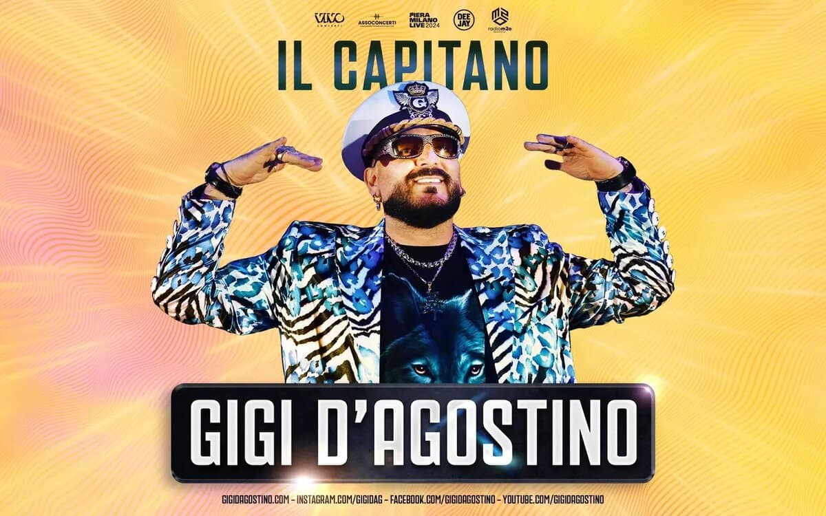 Gigi D’Agostino live a Milano May be an image of 1 person and text