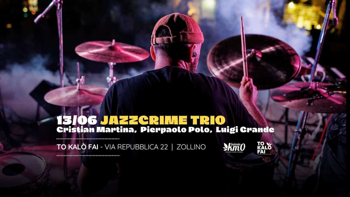Evento Jazzcrime Trio Locandina Jazzcrime Trio - domenica 16 giugno ore 19:30 - 21:30
