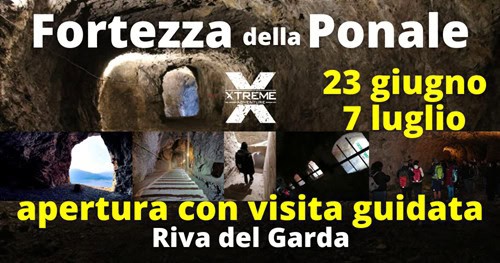La Fortezza della Ponale -Apertura con Visita Guidata – 23 giugno e 7 luglio 2024 – Riva del Garda May be an image of 1 person and text