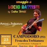 Sasha Torrisi – Festa dea Trebiatura Campodoro (PD) – Omaggio a Lucio Battisti May be an image of 1 person, clarinet, violin, guitar and text that says "omaggio a BATTISTI by Sasha Torrisi Amissi AmissidaTrebiatura Trebiatura Campedoro domenica 23 GIUGNO @www.sashatorrisi.it CAMPODORO (PD) Festa dea Trebiatura presso Polo Scolastico- presoPoloSsolasico-ViaNunicipio Via iaMunicipio,22 22 @sashatorrisiofficial fSasha Torrisi- -Official iVe www.liveformusic.ilsashatorisi"