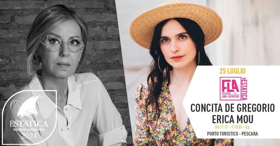 Evento Fla In Estatica 3 – Concita De Gregorio E Erika Mou Locandina Fla In Estatica 3 – Concita De Gregorio E Erika Mou - giovedì 25 luglio ore 19:15 - 21:15