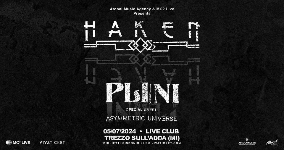 Haken + Plini | Trezzo sull’Adda, Live Club No photo description available.