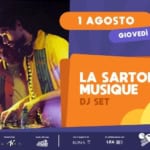 LA SARTORIA MUSIQUE live a Villa Ada Festival May be an image of 1 person and text