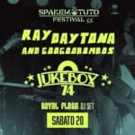 RAY DAYTONA AND THE GOOGOBONGOS + JUKEBOX 74 • live @ SPEKEMOTUTO FESTIVAL May be an image of 3 people, guitar and text