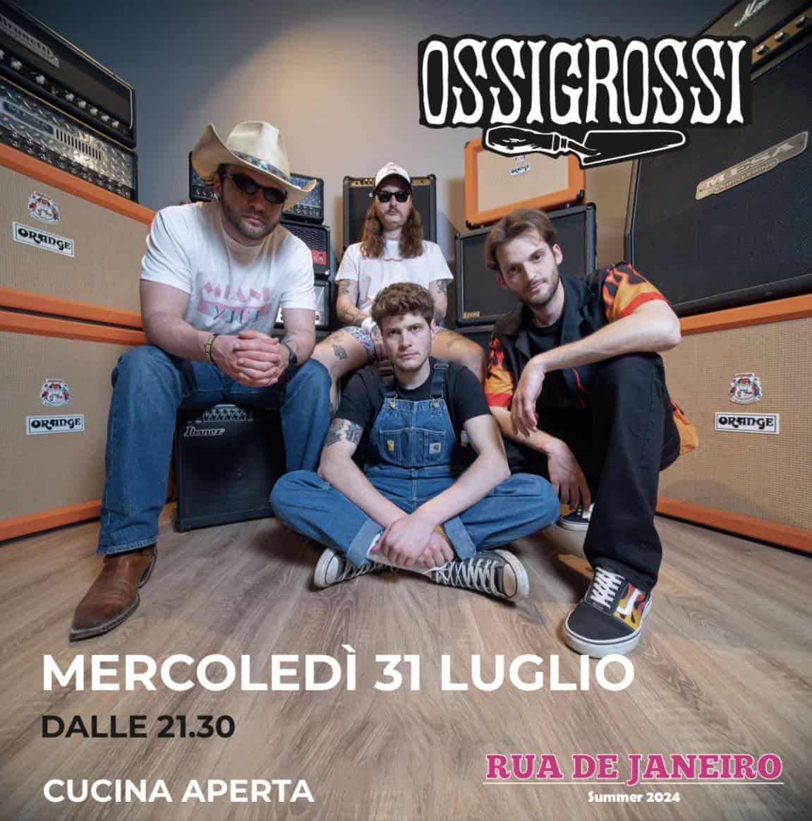 Evento Serata Ossigrossi Locandina Serata Ossigrossi - mercoledì 31 luglio ore 19:30 - 21:30