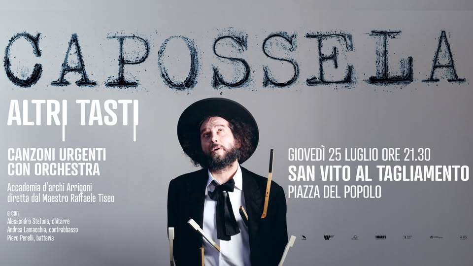 Evento Vinicio Capossela “Altri Tasti” Locandina Vinicio Capossela “Altri Tasti” - giovedì 25 luglio ore 21:30 - 23:30