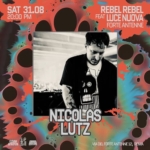 31.08 NICOLAS LUTZ @ RR feat LN x FORTE ANTENNE May be pop art of 1 person and text