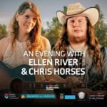 An Evening With Ellen River & Chris Horses | Dolomiti Blues&Soul 2024 May be an image of 2 people, guitar and text
