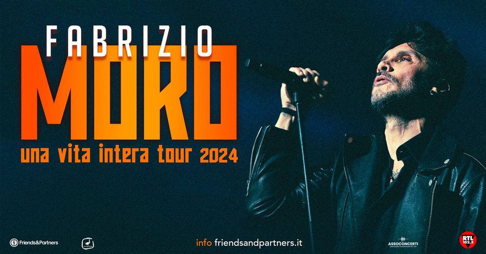 Evento Fabrizio Moro – Una Vita Intera – Forte Dei Marmi (Lu) 08.08.24 Locandina Fabrizio Moro – Una Vita Intera – Forte Dei Marmi (Lu) 08.08.24 - giovedì 8 agosto ore 19:30 - 21:30