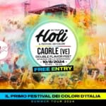 HOLI in spiaggia a Caorle, il Festival dei Colori – Double Flavor – Ingresso Gratuito May be a graphic of text that says 'PATROCIMIG CITTÁDICAORLE CITTÁDI CAORLE ORIGINAL ORIGINAL ORIGINAL סשופומעך * PITER PAN ANNTVERER SARY YEARS Holi TOUR ON IL FESTIVAL DEI COLORI CAORLE (VE) DOUBLE E OUBLEFLAVORFEST FLAVOR FEST SPIAGGIA DELLA MADONNINA SPIAGGIADELLAMADONNINA MADO -10/8/2024- 10 2024 15:00 19:00 FREE ENTRY DOIBLG DOIBLGFLAVOR FLAVOR MUSIC MUSICFESTIVAL MUSIC FESTIVAL IL PRIMO FESTIVAL DEI COLORI D'ITALIA SUMMER TOUR 2024'