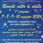 Ronchi sotto le stelle May be an image of text
