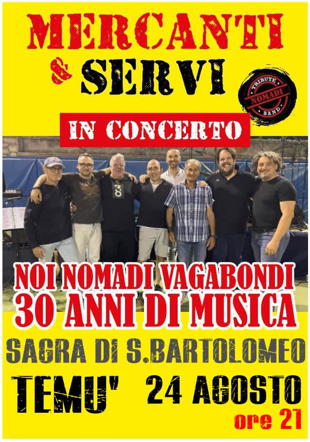 SAGRA DI SAN BARTOLOMEO May be an image of 7 people and text