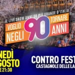 Voglio Tornare Negli Anni 90 ® • Contro Festival, Castagnole Delle Lanze (AT) May be an image of crowd and text that says "3 BRAVE Festival R IL LIVE SHOW ANNI 90 PW GRANDE TORNARE VOGLIO NEGLI 90 ANNI LUNEDÌ' 26 AGOSTO DALLE21:30 CONTRO FESTIVAL CASTAGNOLE DELLE LANZE (AT)"