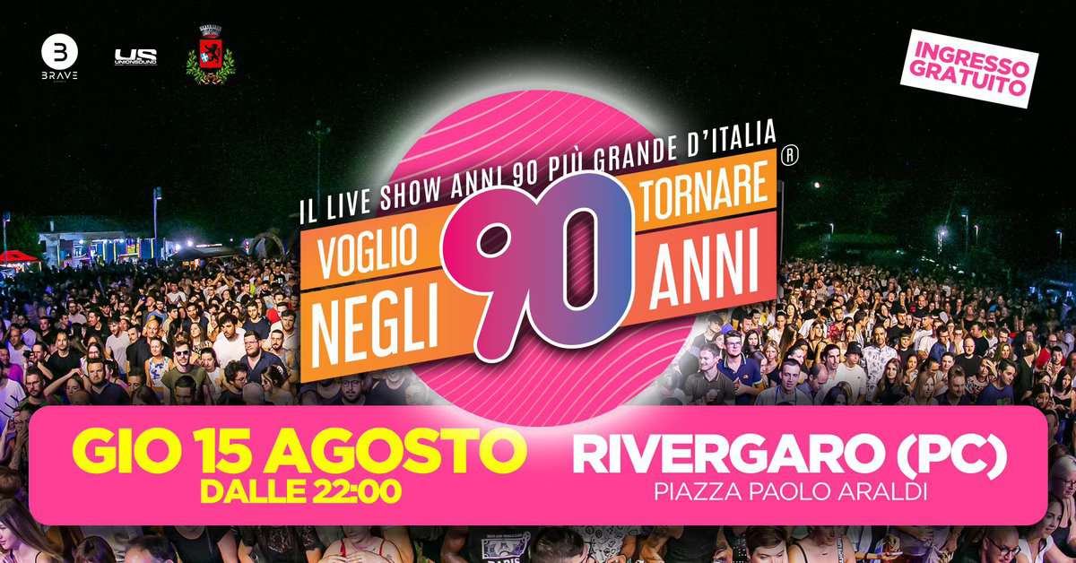 Voglio Tornare Negli Anni 90 ® • Rivergaro (PC) May be an image of one or more people and text
