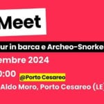 WeMeet | Tour in barca e Archeo-Snorkeling May be an image of text