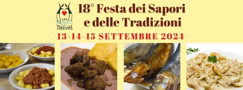 18°Festa dei Sapori e delle Tradizioni May be an image of pasta and text