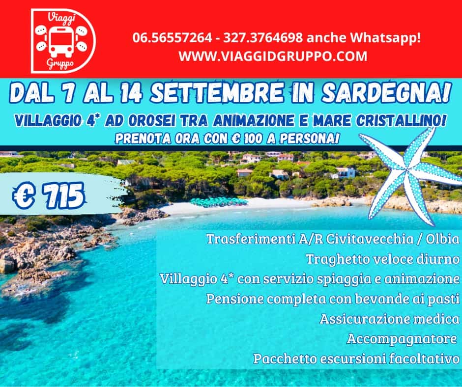 ANDIAMO IN SARDEGNA! TRA CALETTE E MARE CRISTALLINO! No photo description available.