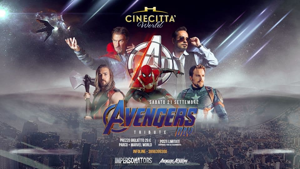 Evento Avengers Day Locandina Avengers Day - sabato 21 settembre ore 11:00 - 13:00