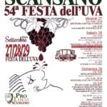 FESTA DELL’UVA 2024 May be an image of text that says "SCANSANO 54a FESTA dell'UVA Venerdì 27 Ore 18,00 -02.00 APERTURA ERTURACANTINESTORICHE STORICHE Live Music MR. MOUSTACHE DJ Sabato 28 10.00 MERCANTEGGIANDO Mercato dellArtigianoenon dellArtigianoc Settembre 2024 27/28/29 FESTA DELL'UVA APERTURA SERVIZIO STORICHE ΤΙΩ Orbetello Prenatazoni 340 2849864 Ore 9,30 Centro Stan Live NICE a seguire CAPPIELLO SET EMUSICAPOPOLARE POPOLARE Domenica 29 Ore10,0 10.00 MERCANTEGGIANDO Mercato todllArtpianoenonsclo APERTURA CANTINE STORICHE Ore16,00 SFILATA CARRI ALLEGORICI Premiazione MIGLIOR CANTINA MIGLIOR Premiazione IGLIOR VINO giuria pepolare 9,00 PRO Loco SCANSANO MAN Ore IRENE OLIVELLI Ore ,00 Pjazze Garibaio) ESIBIZIONED BALLO SCUOLAODISSEA2001 ODISSEA ROSAE ROSAEMARIS MARIS HIPOS6TIDINAREMHG Slow Food" Groweto Apu"