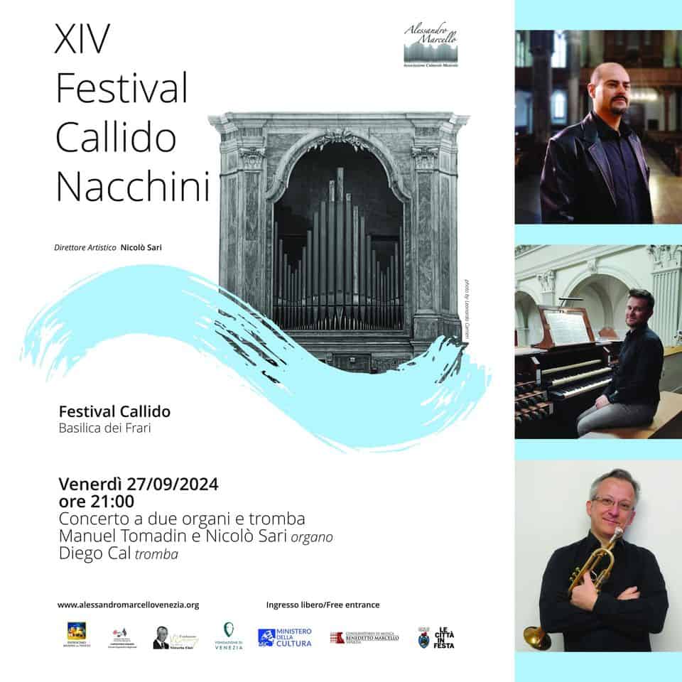 Evento Festival Callido concerto per 2 organi e tromba Locandina Festival Callido concerto per 2 organi e tromba - venerdì 27 settembre ore 21:00 - 22:15