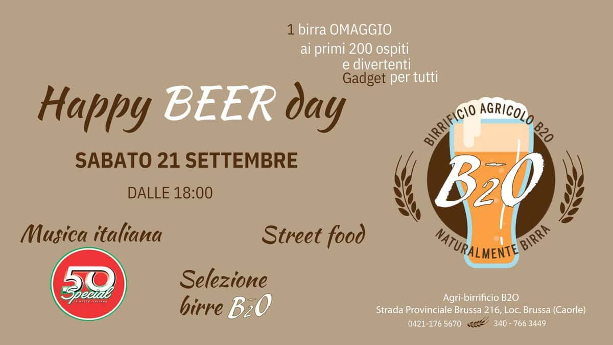HAPPY BEER DAY B2O May be an image of beer and text