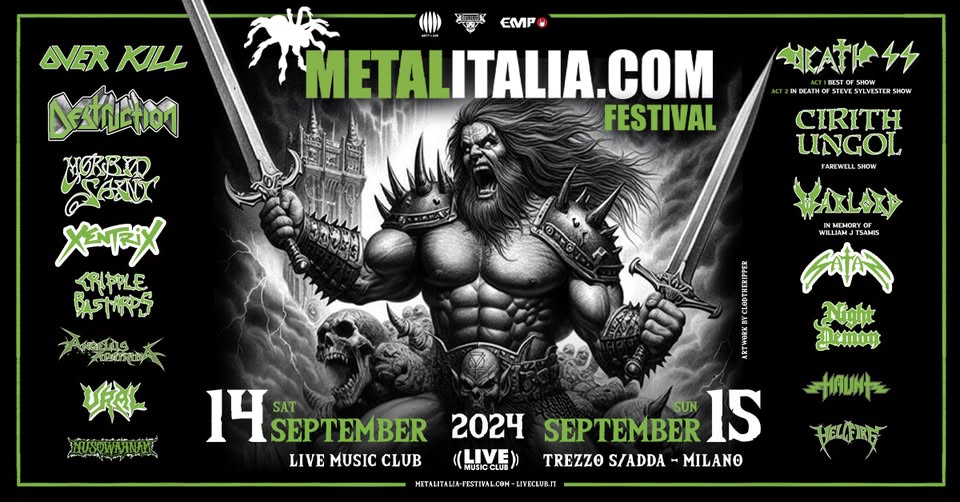 Metalitalia Festival 2024 May be an image of text