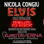NICOLA CONGIU: ELVIS AND FRIENDS! TRIBUTE TO ROCK May be pop art of text