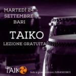 TAIKO LEZIONE GRATUITA BARI May be an image of text