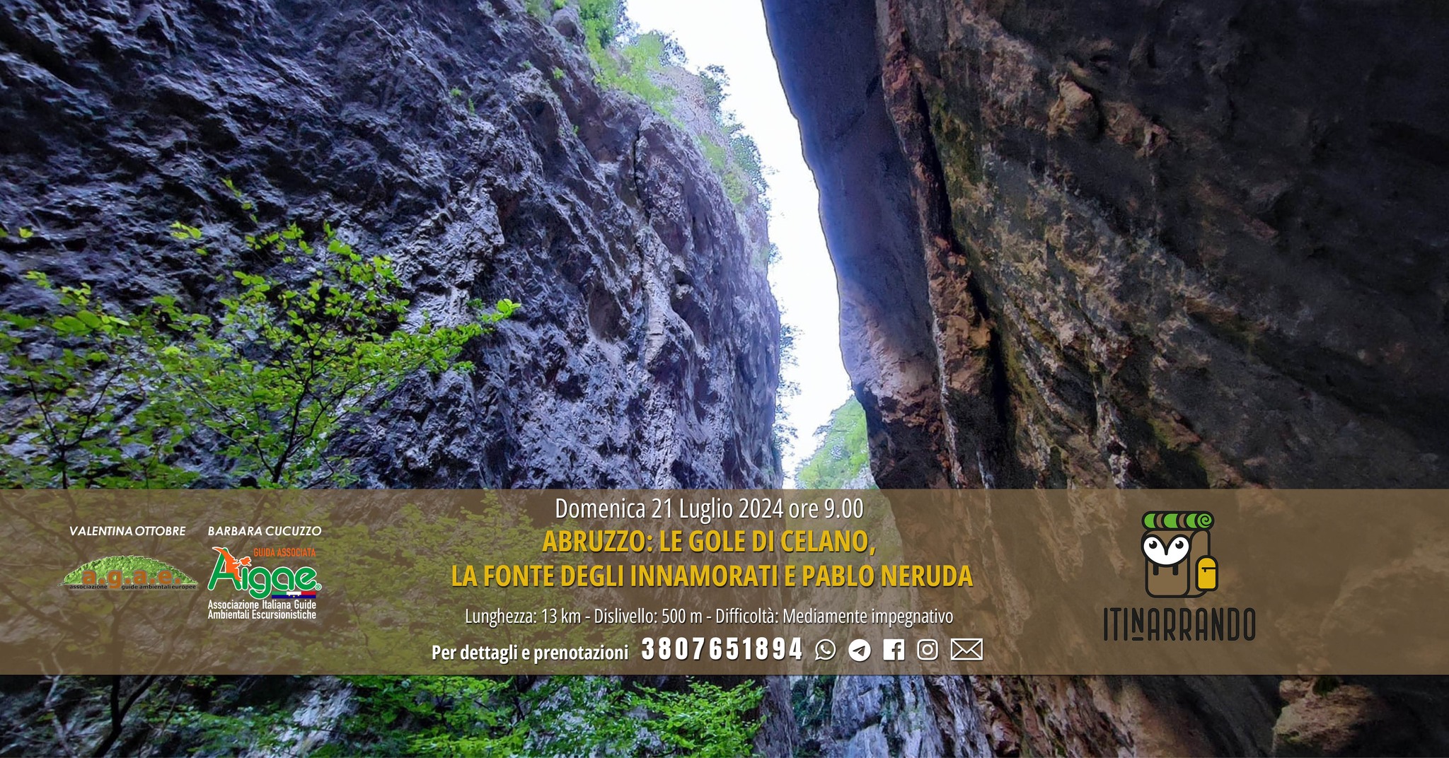Abruzzo: le gole di Celano, la fonte degli Innamorati e Pablo Neruda con Itinarrando! May be an image of text