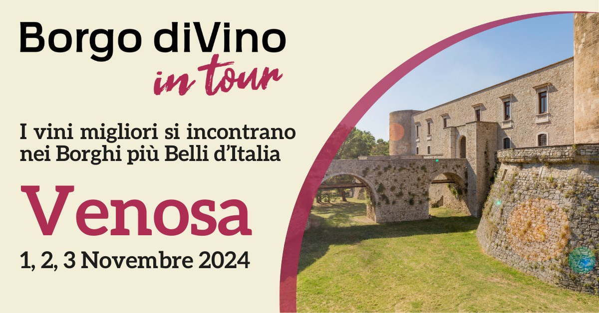 Borgo diVino in tour a Venosa May be an image of the Aqueduct of Segovia and text