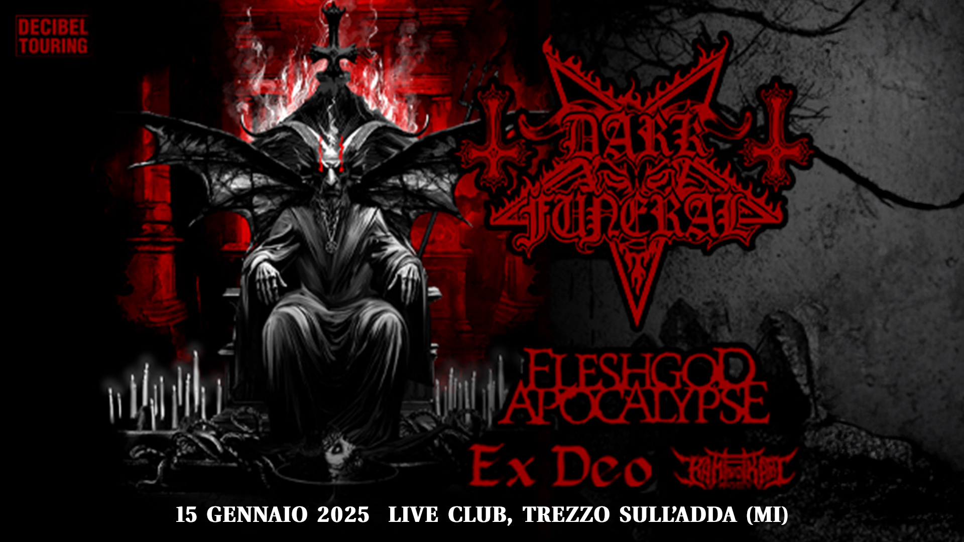 Evento DARK FUNERAL – Let The Devil In – European Winter Tour 2025 Trezzo sull’Adda (MI) – Live Music Club Locandina DARK FUNERAL – Let The Devil In – European Winter Tour 2025 Trezzo sull’Adda (MI) – Live Music Club - mercoledì 15 gennaio ore 17:30 - 19:30