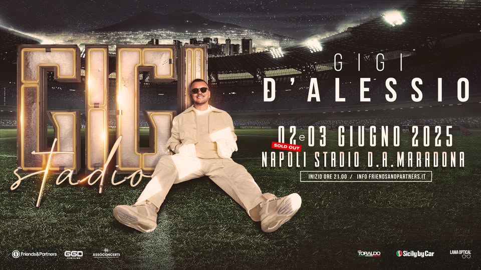 GIGI D’ALESSIO // STADIO MARADONA, Napoli 02.06.25 No photo description available.