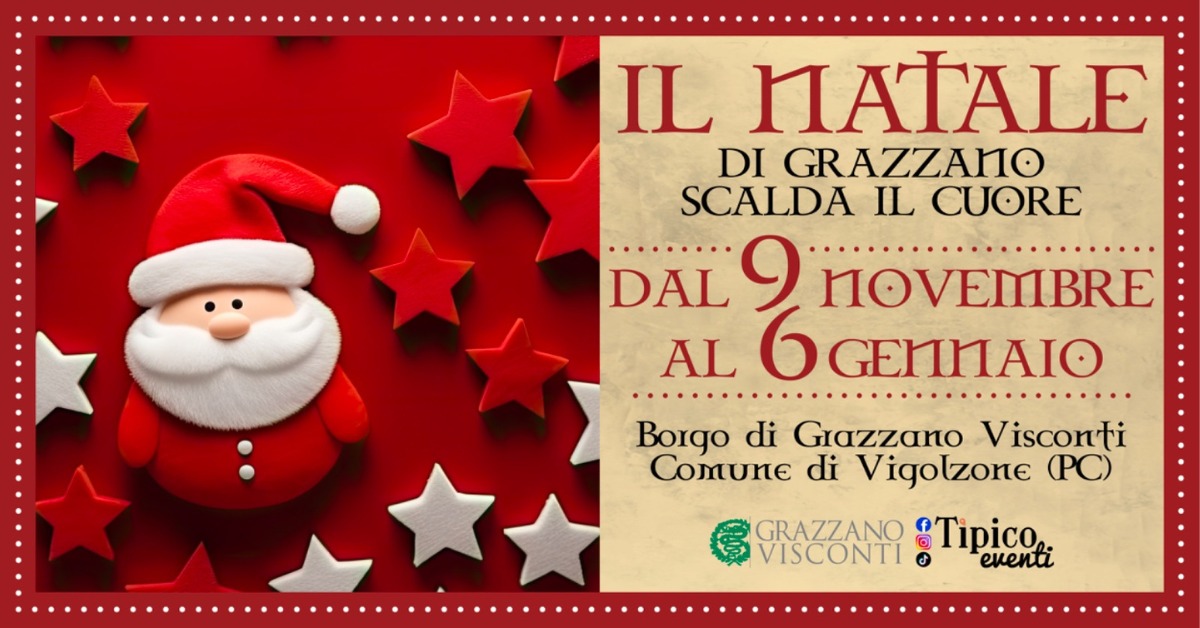 IL NATALE DI GRAZZANO VISCONTI 2024 May be an image of text