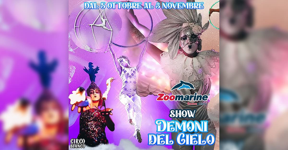 Evento Incontra I Demoni Del Cielo A Zoomarine Locandina Incontra I Demoni Del Cielo A Zoomarine - sabato 5 ottobre ore 11:00 - 13:00
