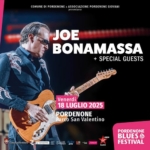 Joe Bonamassa live @Pordenone May be pop art of 1 person, guitar and text