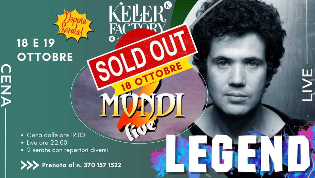 Evento Keller Factory Story Legend Pt. 1 – Speciale Lucio Battisti con la Band 2 Mondi (Sala Piano Primo) Locandina Keller Factory Story Legend Pt. 1 – Speciale Lucio Battisti con la Band 2 Mondi (Sala Piano Primo) - venerdì 18 ottobre ore 22:00 - 00:00