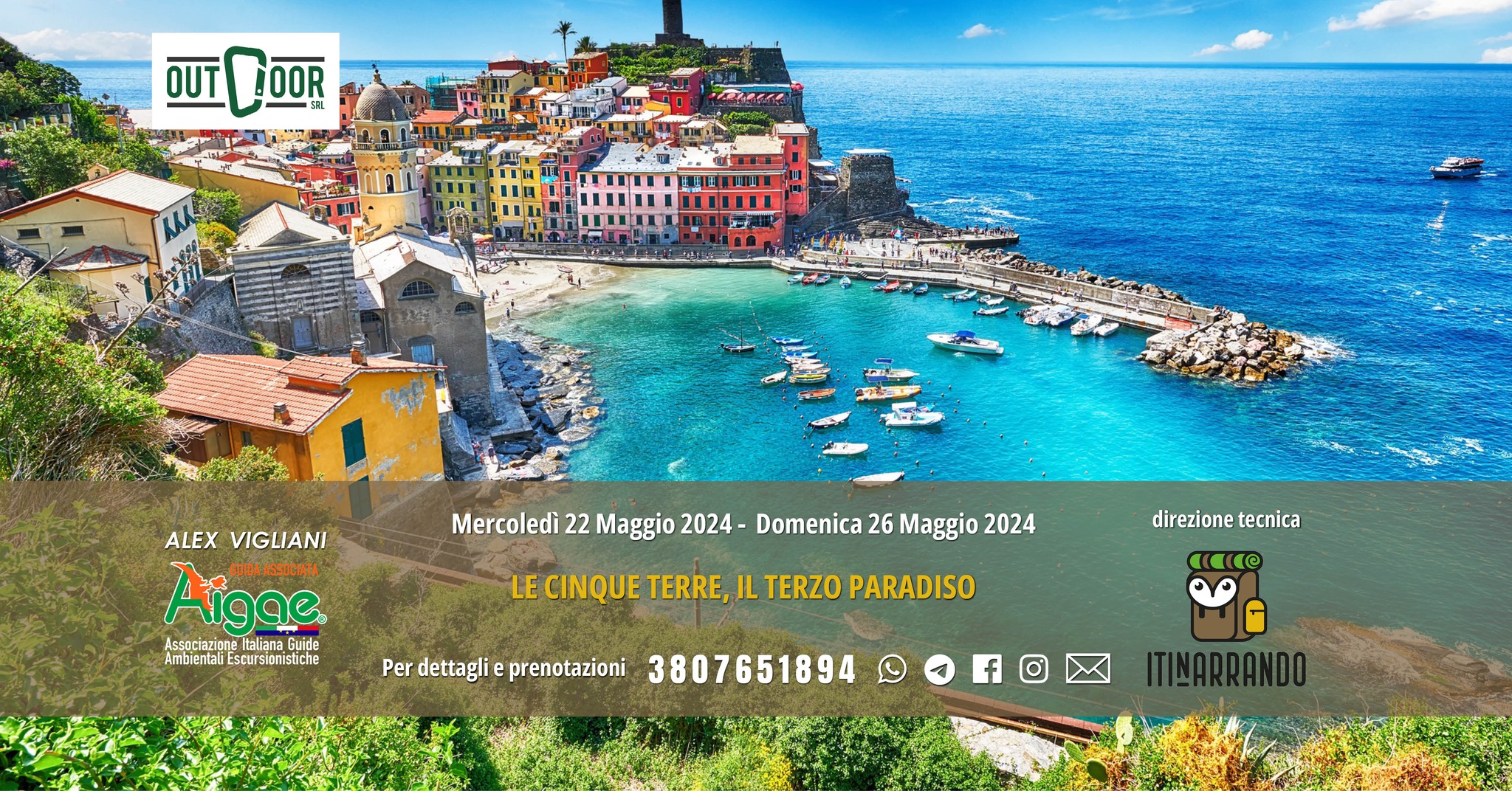 LIGURIA (SP): Le Cinque Terre, il Terzo Paradiso con ITINARRANDO! No photo description available.