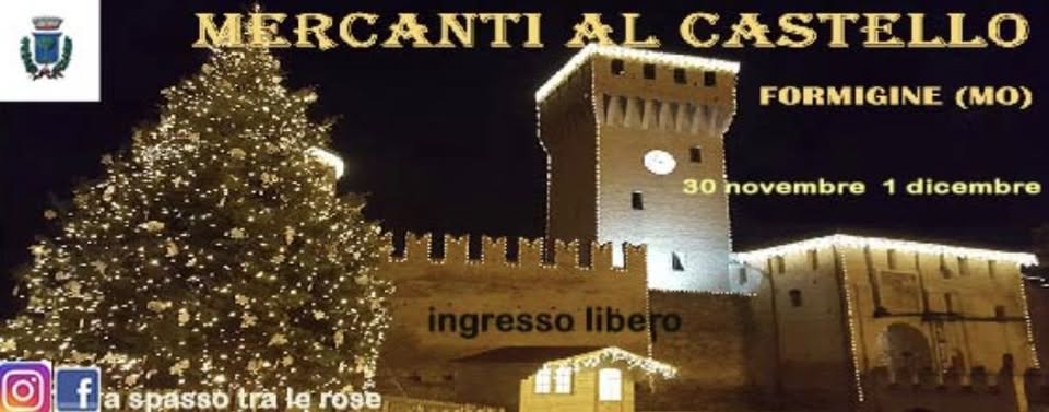 Evento Mercanti al castello Locandina Mercanti al castello - da sabato 30 novembre - domenica 1 dicembre 2024 ore 10:00 ore 19:00
