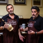 Osteria Giacobazzi @ Alessandria May be an image of 2 people, pasta and text