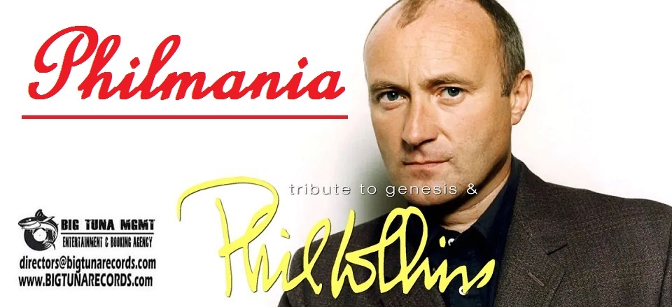 PHILMANIA – PHIL COLLINS TRIBUTE BAND live@BAKI, SELVAZZANO DENTRO (PD) May be an image of 1 person and text