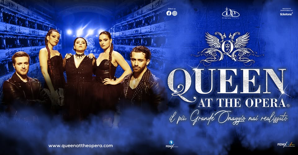 QUEEN At The Opera – Bari – Teatro Team 10 Gennaio May be an image of 4 people and text