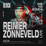 REINIER ZONNEVELD LIVE | 05 OTTOBRE | Black Zone Firenze May be an image of 1 person and text