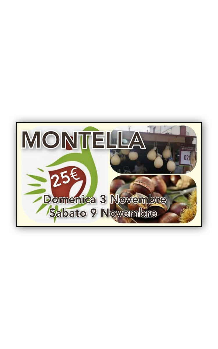 SAGRA DELLA CASTAGNA A MONTELLA (AV) May be an image of text