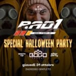SPECIAL HALLOWEEN PARTY 🎃 RAD1 live @ MIDDLE GROUND 🔥 Warm up & afterparty: BOGO DJ 🎧 May be an image of 2 people and text