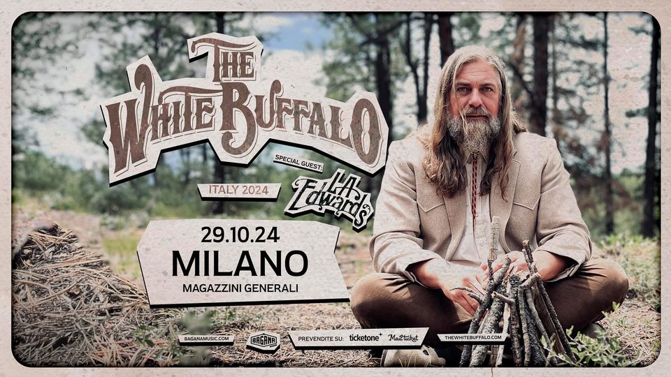 Evento The White Buffalo live in Milano, Magazzini Generali Locandina The White Buffalo live in Milano, Magazzini Generali - martedì 29 ottobre ore 20:30 - 22:30