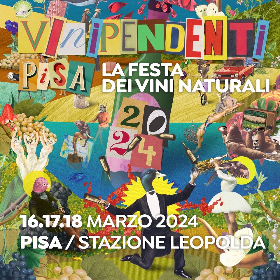 Evento ViniPendenti Pisa – La Festa del Vino Naturale Locandina ViniPendenti Pisa – La Festa del Vino Naturale - da sabato 16 marzo - lunedì 18 marzo 2024 ore 11:00 ore 18:00
