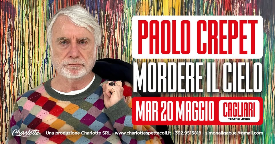 CAGLIARI – Teatro Lirico – Mordere il Cielo – Paolo Crepet May be an image of 1 person and text