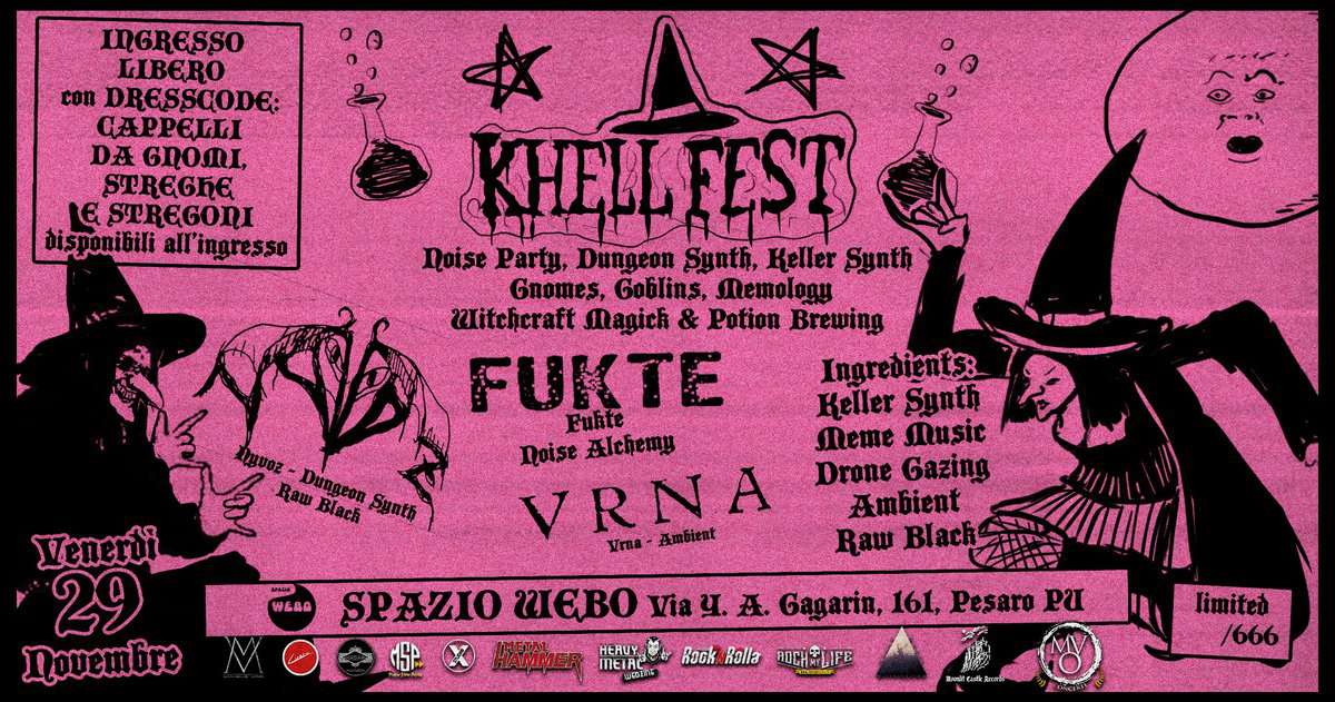 Evento Khell Fest Locandina Khell Fest - venerdì 29 novembre ore 20:00 - 02:00